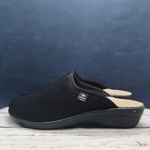 Fly Flot Black Mesh Clogs Mules Women's Size 9 EU 40